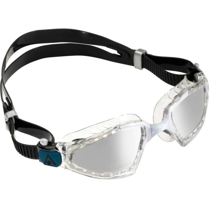 2024 Aquasphere Kayenne Pro Swim Goggles EP3210010LMS - Silver Titanium Mirrored